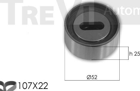 Trevi Automotive KD1308 - Zobsiksnas komplekts ps1.lv