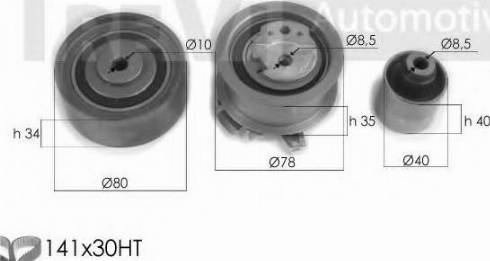 Trevi Automotive KD1313 - Zobsiksnas komplekts ps1.lv