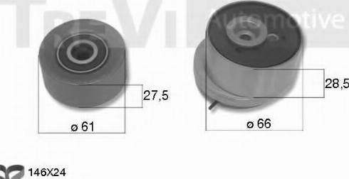 Trevi Automotive KD1382 - Zobsiksnas komplekts ps1.lv