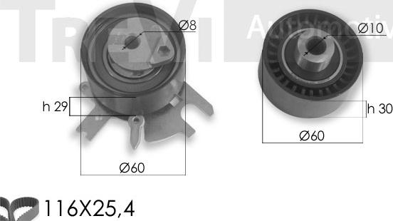 Trevi Automotive KD1320 - Zobsiksnas komplekts ps1.lv