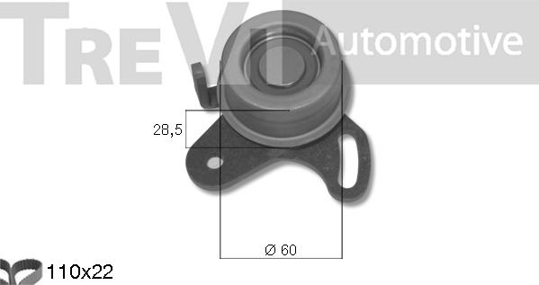 Trevi Automotive KD1371 - Zobsiksnas komplekts ps1.lv