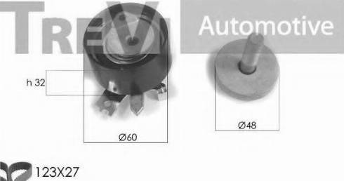 Trevi Automotive KD1242 - Zobsiksnas komplekts ps1.lv