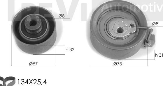 Trevi Automotive KD1258 - Zobsiksnas komplekts ps1.lv