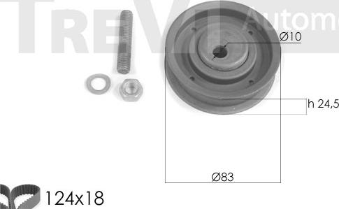 Trevi Automotive KD1263 - Zobsiksnas komplekts ps1.lv