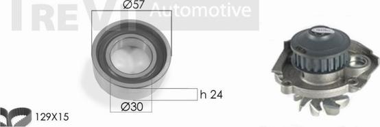 Trevi Automotive KD1209HP - Ūdenssūknis + Zobsiksnas komplekts ps1.lv