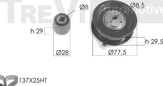 Trevi Automotive KD1206 - Zobsiksnas komplekts ps1.lv