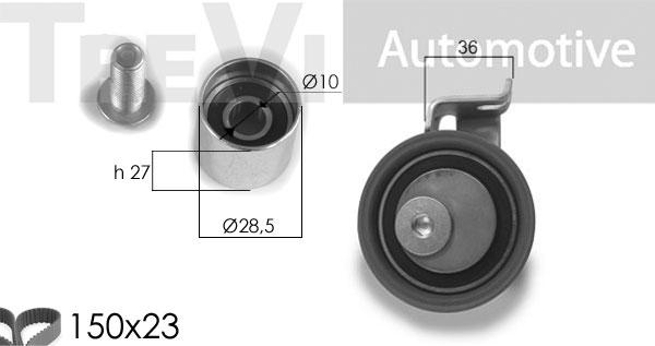 Trevi Automotive KD1285 - Zobsiksnas komplekts ps1.lv