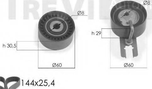 Trevi Automotive KD1239 - Zobsiksnas komplekts ps1.lv