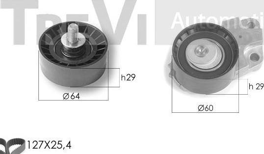 Trevi Automotive KD1279 - Zobsiksnas komplekts ps1.lv