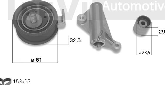 Trevi Automotive KD1276 - Zobsiksnas komplekts ps1.lv