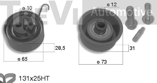 Trevi Automotive KD1270 - Zobsiksnas komplekts ps1.lv