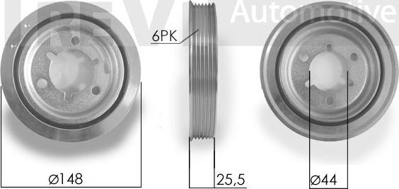 Trevi Automotive PC1093 - Piedziņas skriemelis, Kloķvārpsta ps1.lv