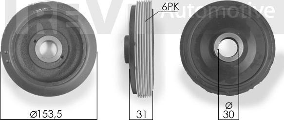 Trevi Automotive PC1054 - Piedziņas skriemelis, Kloķvārpsta ps1.lv