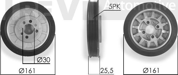 Trevi Automotive PC1065 - Piedziņas skriemelis, Kloķvārpsta ps1.lv