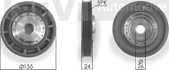 Trevi Automotive PC1007 - Piedziņas skriemelis, Kloķvārpsta ps1.lv