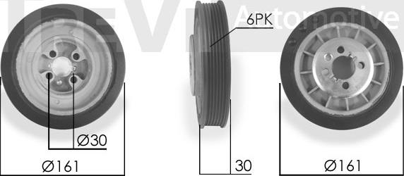 Trevi Automotive PC1010 - Piedziņas skriemelis, Kloķvārpsta ps1.lv