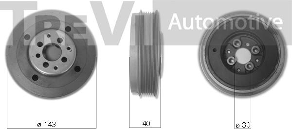 Trevi Automotive PC1089 - Piedziņas skriemelis, Kloķvārpsta ps1.lv