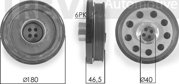 Trevi Automotive PC1162 - Piedziņas skriemelis, Kloķvārpsta ps1.lv