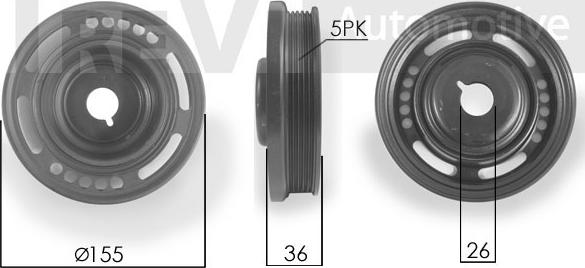 Trevi Automotive PC1172 - Piedziņas skriemelis, Kloķvārpsta ps1.lv