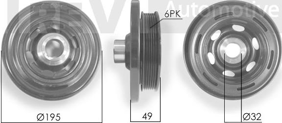 Trevi Automotive PC1227 - Piedziņas skriemelis, Kloķvārpsta ps1.lv