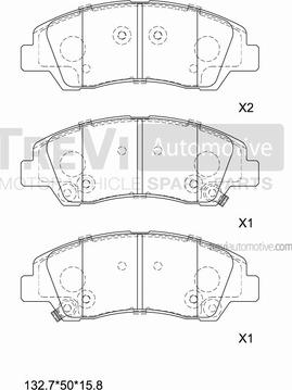 Trevi Automotive PF1536 - Bremžu uzliku kompl., Disku bremzes ps1.lv