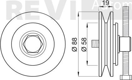 Trevi Automotive TA1971 - Parazīt / Vadrullītis, Ķīļrievu siksna ps1.lv