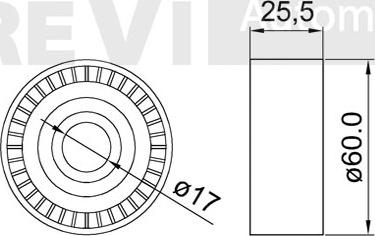 Trevi Automotive TA1461 - Parazīt / Vadrullītis, Ķīļrievu siksna ps1.lv