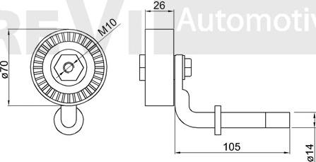 Trevi Automotive TA1551 - Parazīt / Vadrullītis, Ķīļrievu siksna ps1.lv