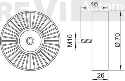 Trevi Automotive TA1628 - Parazīt / Vadrullītis, Ķīļrievu siksna ps1.lv