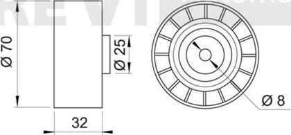 Trevi Automotive TA1074 - Parazīt / Vadrullītis, Ķīļrievu siksna ps1.lv