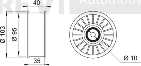 Trevi Automotive TA1078 - Parazīt / Vadrullītis, Ķīļrievu siksna ps1.lv