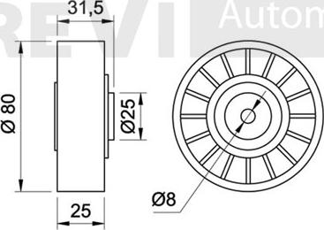 Trevi Automotive TA1072 - Parazīt / Vadrullītis, Ķīļrievu siksna ps1.lv