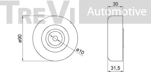 Trevi Automotive TA1895 - Parazīt / Vadrullītis, Ķīļrievu siksna ps1.lv