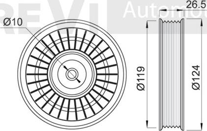 Trevi Automotive TA1256 - Parazīt / Vadrullītis, Ķīļrievu siksna ps1.lv