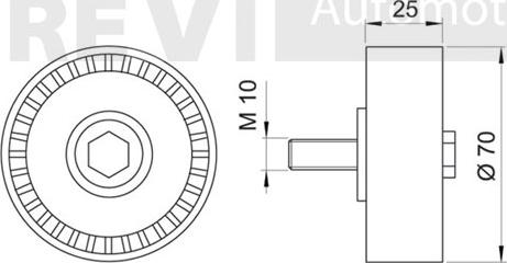 Trevi Automotive TA1252 - Parazīt / Vadrullītis, Ķīļrievu siksna ps1.lv