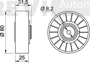 Trevi Automotive TA1257 - Parazīt / Vadrullītis, Ķīļrievu siksna ps1.lv