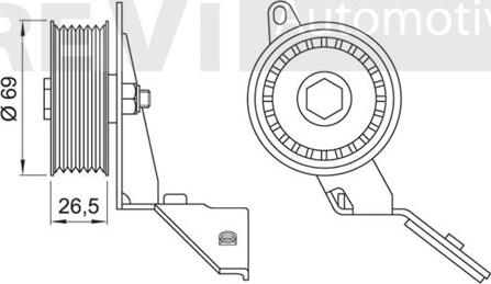 Trevi Automotive TA1749 - Parazīt / Vadrullītis, Ķīļrievu siksna ps1.lv