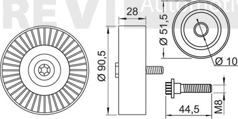 Trevi Automotive TA1753 - Parazīt / Vadrullītis, Ķīļrievu siksna ps1.lv