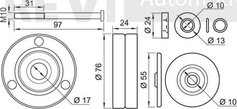 Trevi Automotive TA1700 - Parazīt / Vadrullītis, Ķīļrievu siksna ps1.lv