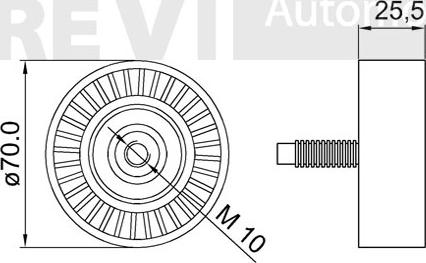 Trevi Automotive TA2065 - Parazīt / Vadrullītis, Ķīļrievu siksna ps1.lv