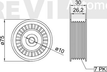 Trevi Automotive TA2148 - Parazīt / Vadrullītis, Ķīļrievu siksna ps1.lv