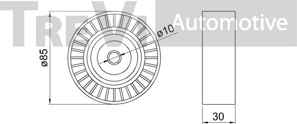 Trevi Automotive TA2136 - Parazīt / Vadrullītis, Ķīļrievu siksna ps1.lv