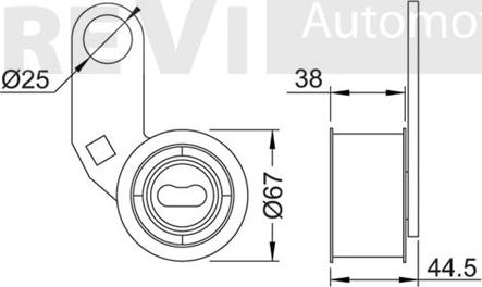 Trevi Automotive TD1461 - Spriegotājrullītis, Gāzu sadales mehānisma piedziņas siksna ps1.lv