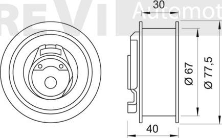 Trevi Automotive TD1534 - Spriegotājrullītis, Gāzu sadales mehānisma piedziņas siksna ps1.lv