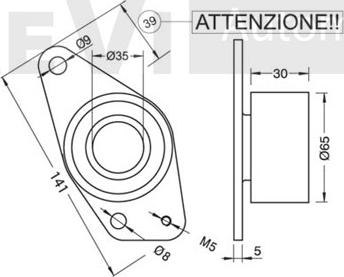 Trevi Automotive TD1536 - Parazīt / Vadrullītis, Zobsiksna ps1.lv