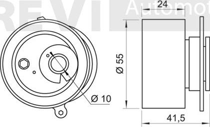 Trevi Automotive TD1694 - Spriegotājrullītis, Gāzu sadales mehānisma piedziņas siksna ps1.lv