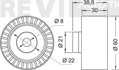 Trevi Automotive TD1644 - Parazīt / Vadrullītis, Zobsiksna ps1.lv