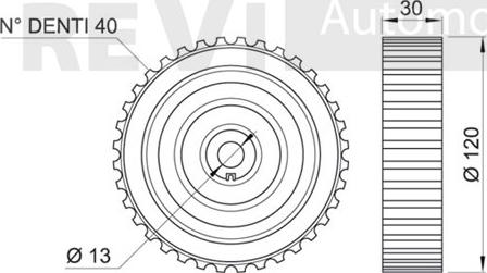 Trevi Automotive TD1645 - Parazīt / Vadrullītis, Zobsiksna ps1.lv