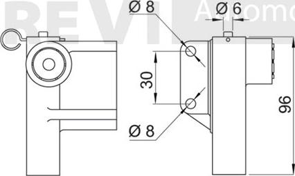 Trevi Automotive TD1659 - Mierinātājs, Zobsiksna ps1.lv