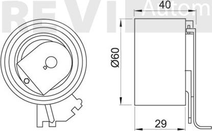 Trevi Automotive TD1619 - Spriegotājrullītis, Gāzu sadales mehānisma piedziņas siksna ps1.lv